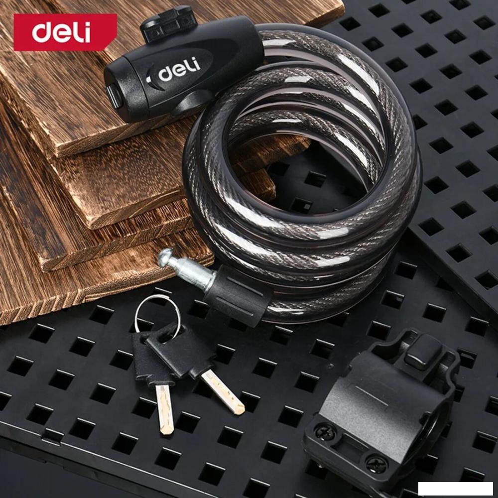 Тросовый велосипедный замок Deli DL508062