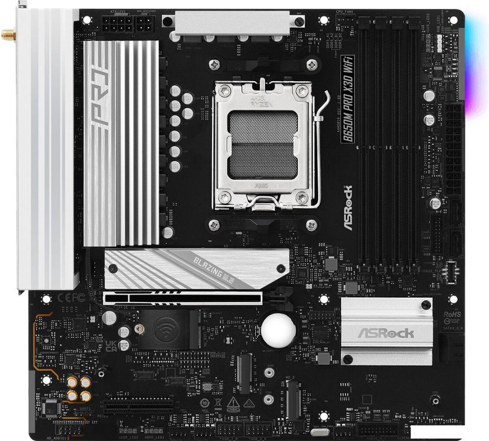Материнская плата ASRock B650M Pro X3D WiFi