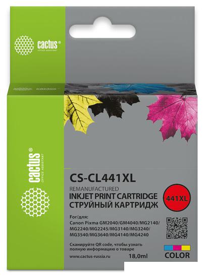 Картридж CACTUS CS-CL441XL (аналог Canon CL441XL)