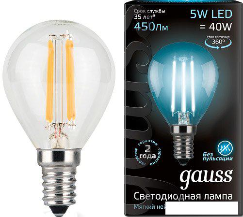 Светодиодная лампочка Gauss E14 5Вт 4100К [105801205]