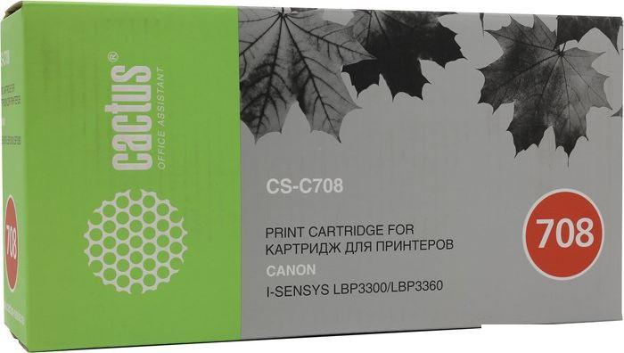Картриджи для принтеров и МФУ CACTUS CS-C708 (аналог Canon C708)