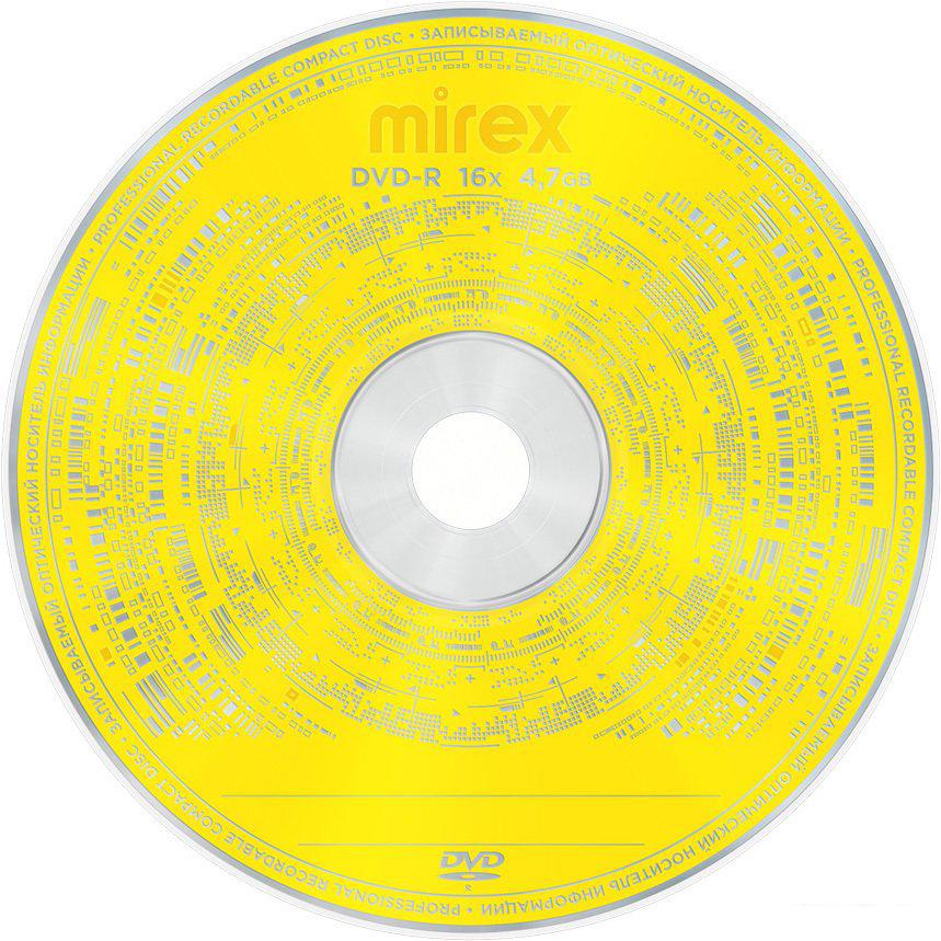 DVD-R диск Mirex 4.7Gb 16x UL130003A1S (1 шт.)
