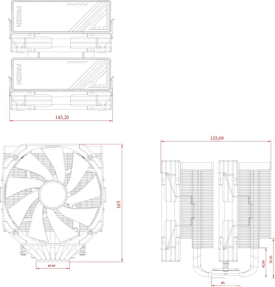 Кулер для процессора ID-Cooling Frozn A720 Black