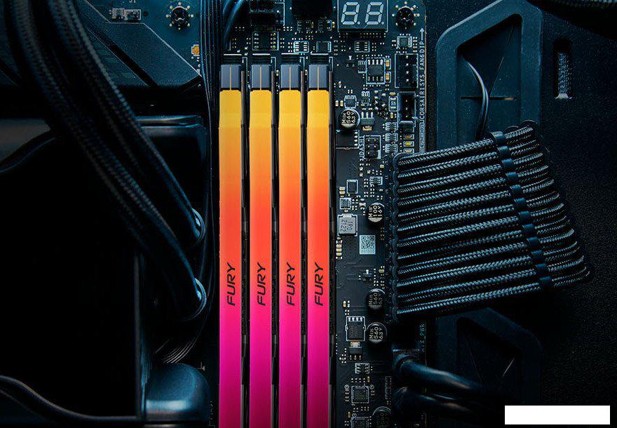 Оперативная память Kingston FURY Renegade RGB 2x16ГБ DDR5 6400МГц KF564C32RSAK2-32