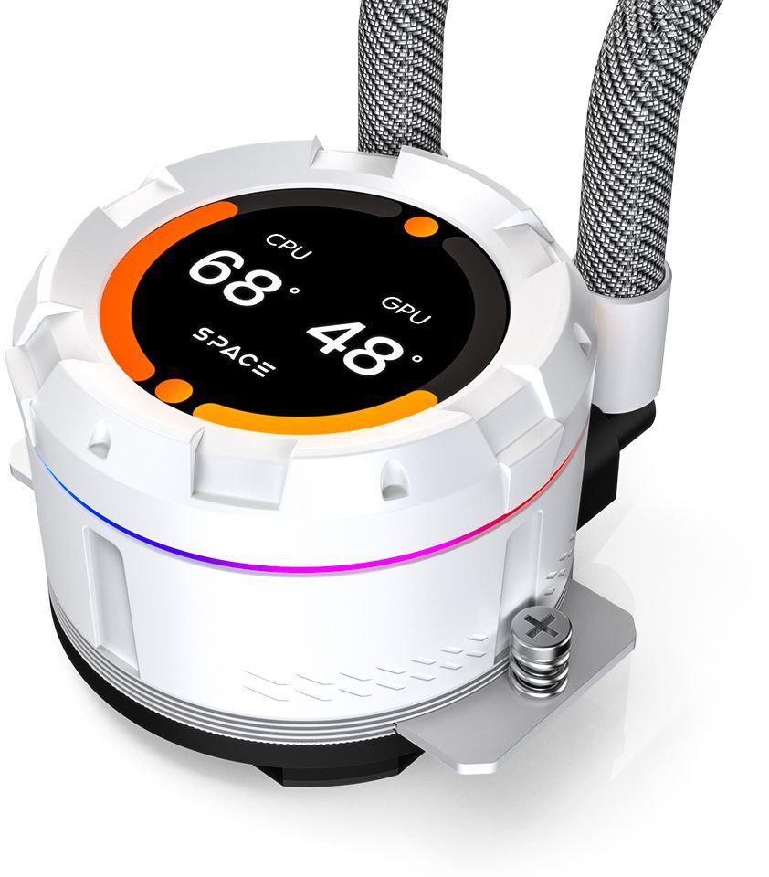 Жидкостное охлаждение для процессора ID-Cooling Space SL360 XE WHITE