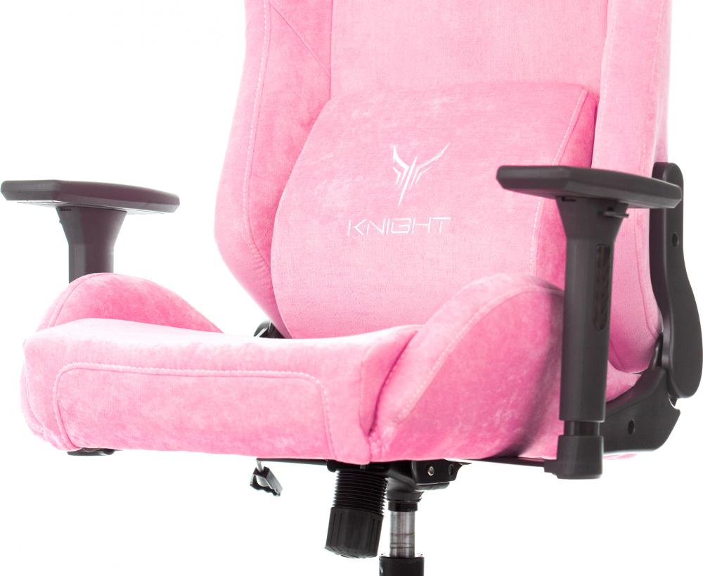 Игровое (геймерское) кресло Knight N1 Fabric Light-21 (розовый)