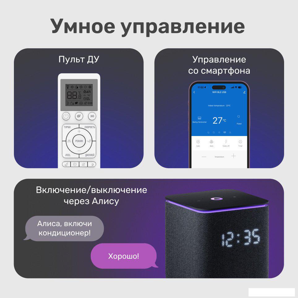 Кондиционер SAROS Smart Air Inverter CSDH-12DR (белый)